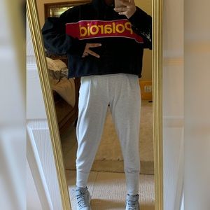 Polaroid cropped hoodie
